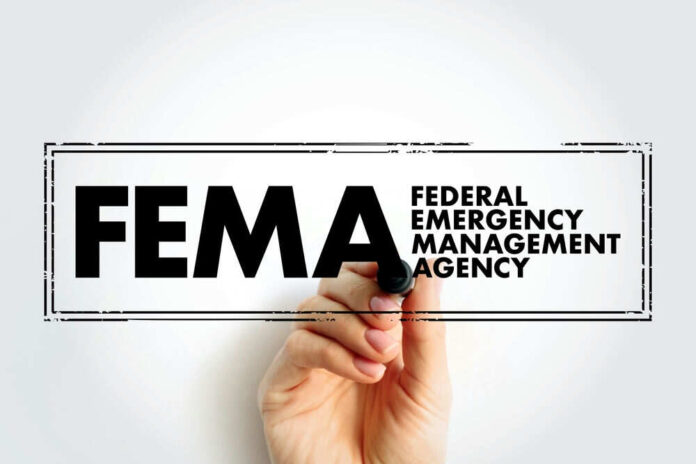 shutterstock2468184551 Text reading "FEMA Federal Emergency Management Agency".