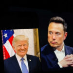 Judiciary vs. Trump: Musk Caught in Crossfire Two men in suits with serious expressions