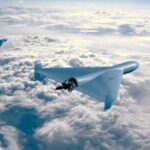 Trump DEFIES Congress — War Without End Three drones flying above the clouds in a clear sky