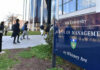 Predator Hunt Engulfs UCLA People walking outside Yale School of Management building