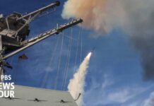 U.S. destroyers and Iran trade fire in Strait of Hormuz in serious test of ceasefire