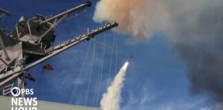 U.S. destroyers and Iran trade fire in Strait of Hormuz in serious test of ceasefire