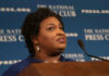 Person speaking at National Press Club event