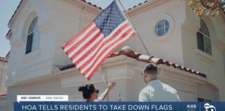 Residents gear up for battle with HOA after being told to remove American flags