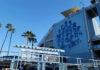 Pro Baseball Star Snubs White House — Why Now? Dodger Stadium entrance with player mural above.