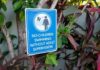 Sign indicating no children swimming without adult supervision