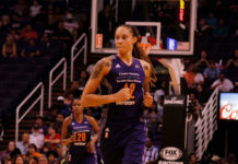 WNBA Backtracks: Fans Forced To Cover Shirts Basketball players on court during a game