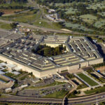Pentagon Logs 900+ Unexplained Sky Encounters Aerial view of the Pentagon building surrounded by roads and greenery