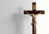 Wooden crucifix with a figure of Jesus Christ
